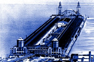 view of old Navy Pier campus
