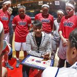 UIC head women's basketball coach Regina Miller