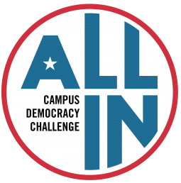 All In Campus Democracy Challenge logo