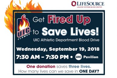 UIC Athletic Department Blood Drive