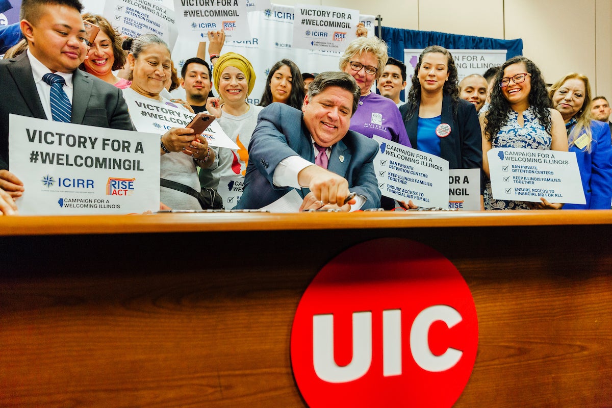 Pritzker Signs Laws At UIC Helping Undocumented, Trans Community | UIC ...