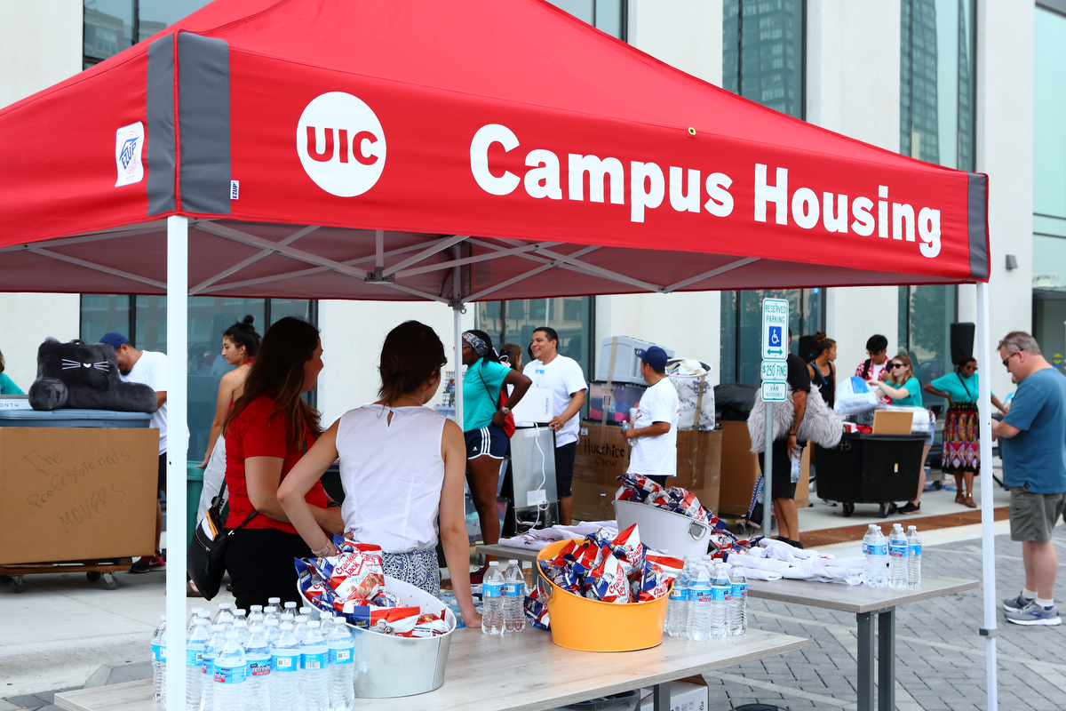 Flames! First residents move into new Academic and Residential