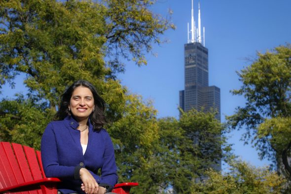 University of Illinois Chicago Break Through Tech Director Amita Shetty at the College of Engineering in Chicago