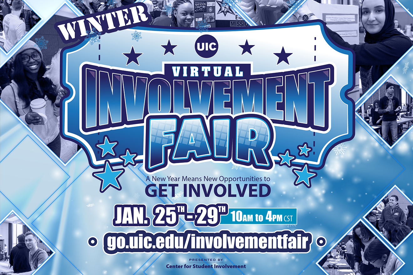 Virtual Winter Involvement Fair UIC today