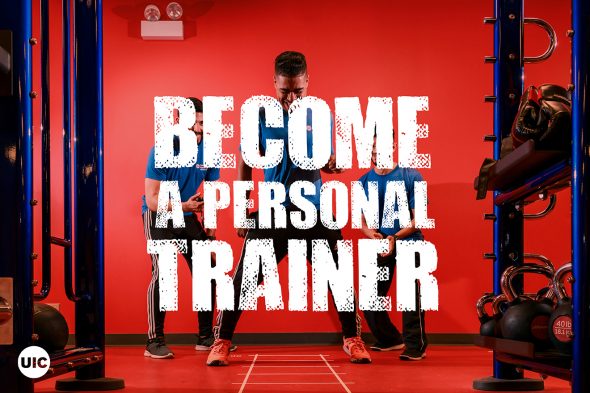 Text says "Become a Personal Trainer"