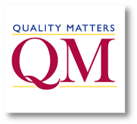 Quality Matters logo shows "QM" in red text.