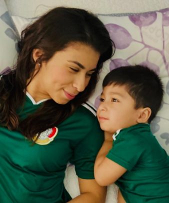 Cindy Noguera and her son, Daniel.
