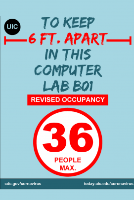 Computer lab occupancy sign - Centrally managed computer labs