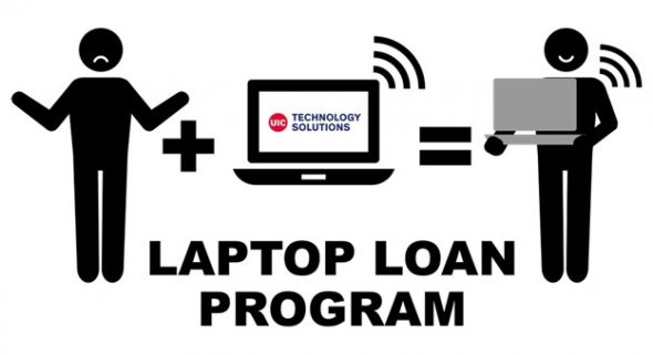 Text says "Laptop Loan Program"