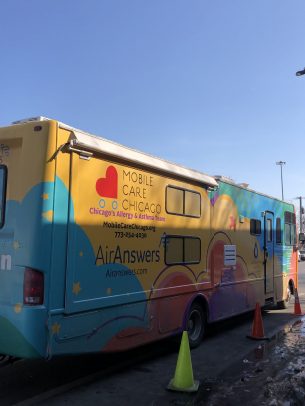 Mobile Care Chicago’s “Asthma Vans” travel to CPS schools.