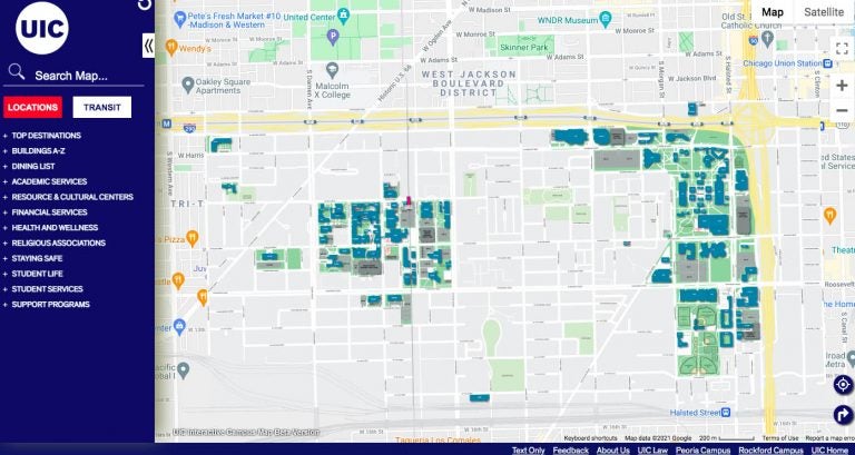 UIC Launches New Interactive Campus Map | UIC Today