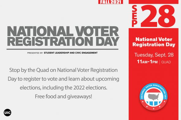 Text says "National Voter Registration Day"