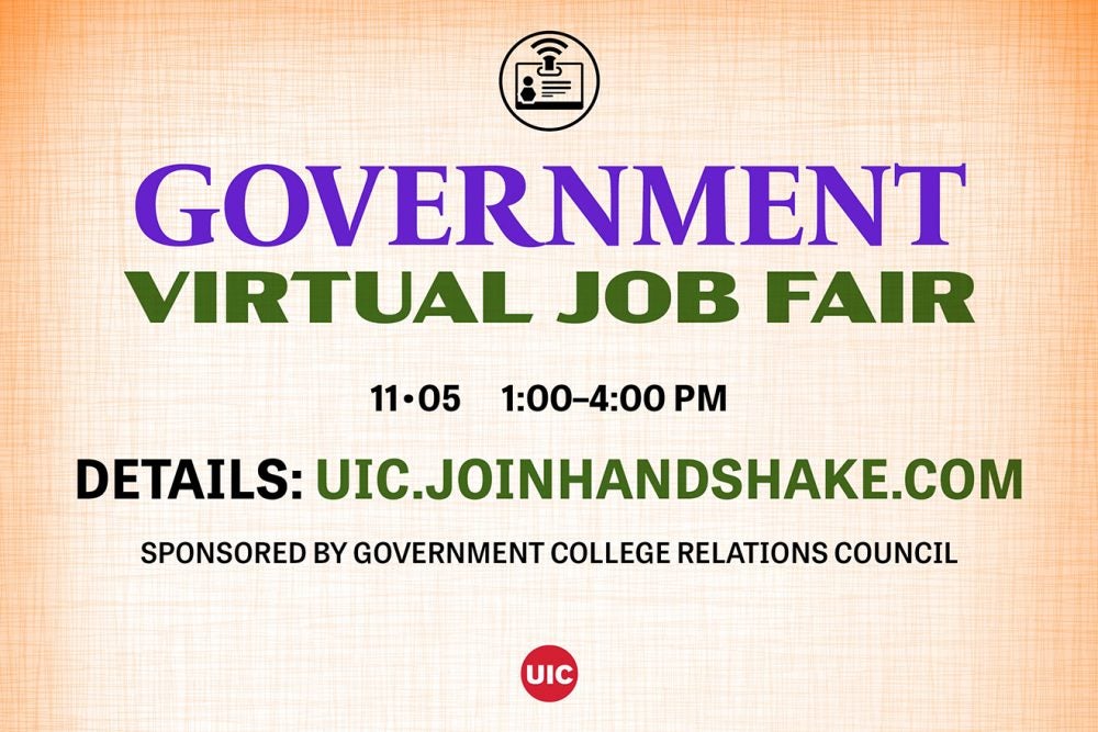 Government Virtual Job Fair UIC today