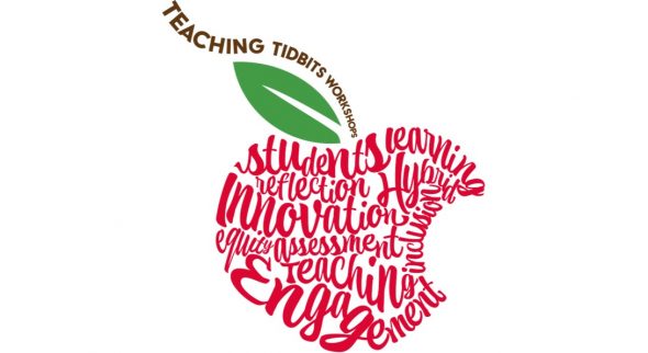 Apple graphic says "Teaching Tidbits" workshop