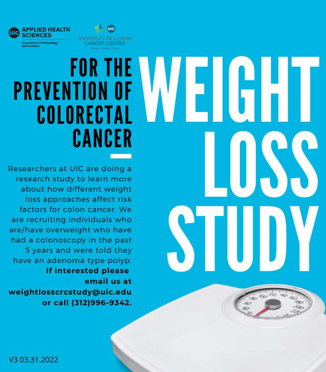 Weight Loss Study for the Prevention of Colorectal Cancer