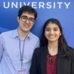 Sonya Gupta, an Honors College alumna who graduated in 2022 with degrees in biological sciences and Russian studies from the College of Liberal Arts and Sciences; and Ryan Zomorrodi, an Honors College member who will graduate May 6 from UIC with a bachelor’s in biological sciences.