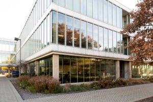 View of classroom exterior of Lincoln Hall in the late fall. Photo by Jenny Fontaine/UIC