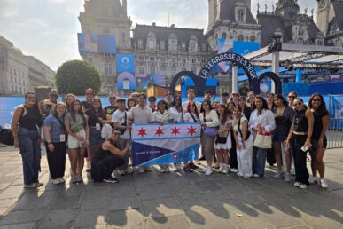 UIC students participate in a two-week study abroad program, “Sports and Society in Paris,” focused on the summer Olympic games in Paris France.