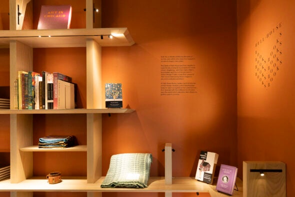 Books fill shelves at Hull-House Books 