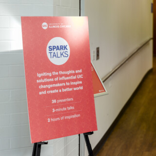 Captivating minds and sparking inspiration at the University of Illinois Chicago's SparkTalks Nov. 16, 2023